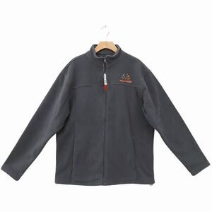 Realtree Fleece Jacket Large Mens Gray Full Zip Pockets Outdoor Winter Travel